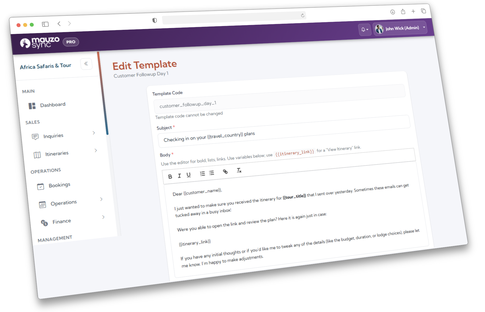 Follow-ups and ownership